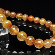 金針ルチル水晶ブレスレット8mm