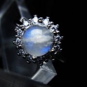 煙水晶 指輪 ガーデン （庭園） 水晶 指輪 リング(14号)[T272-2656]