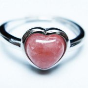 インカローズロードクロサイトハート指輪(15号)