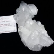 レムリアンシード 水晶 クラスター ミナスジェライス州コリント産  ※証明書付き[T143-2062]