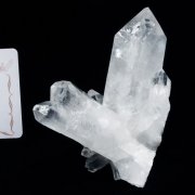 レムリアンシード 水晶 クラスター ミナスジェライス州コリント産  ※証明書付き[T143-2461]