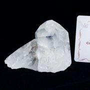 レムリアンシード 水晶 クラスター ミナスジェライス州コリント産  ※証明書付き[T143-2462]