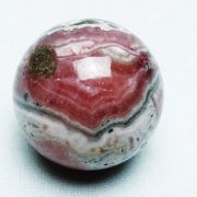 インカローズ ロードクロサイト 丸玉 30mm [T145-1692]