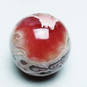 インカローズ ロードクロサイト 丸玉 33mm [T145-1721]