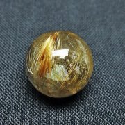 ゴールドタイチンルチル入り 水晶 丸玉 14mm [t145-2310]