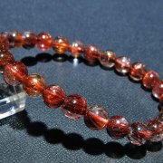 ファイナルグレード金針ルチル水晶 ブレスレット 7mm [t15-10443]