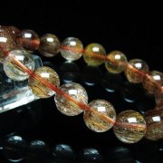 ファイナルグレード金針ルチル水晶ブレスレット11mm