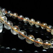 ファイナルグレード金針ルチル水晶 ブレスレット 8mm [t15-11190]