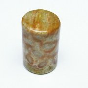フォッシルコーラル 円柱形 タンブル（穴なし） 化石珊瑚[T155-2134]