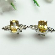 トルマリン天使ピアス[T158-6086]