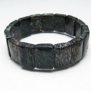 パイライト イン カルセドニー バングル [T160-1607]