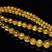 ゴールドタイチンルチル ネックレス 12mm [t162-449]