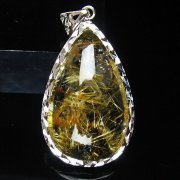 タイチンルチル　金針太高品質 極太針の存在感 11ミリ 一点物 1粒売り ゴールド タイチンルチル