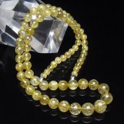 ゴールドタイチンルチル ネックレス 5mm [T162-518]