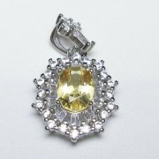 シトリン ペンダント [t167-2235]