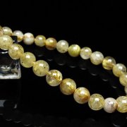 ゴールドタイチンルチル ブレスレット 7mm [t171-8269]