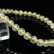 ゴールドタイチンルチル ブレスレット 6mm [t171-8564]