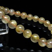 ゴールドタイチンルチル ブレスレット 8mm [t171-8710]