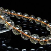 ゴールドタイチンルチル ブレスレット 10mm [t171-8766]