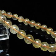 ゴールドタイチンルチル ブレスレット 7mm [t171-8828]
