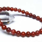レッドアゲート 赤メノウ ブレスレット 7mm [T187-1397]