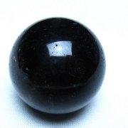モリオン 純天然 黒水晶 丸玉 34mm [t220-10096]