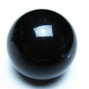 モリオン 純天然 黒水晶 丸玉 34mm [t220-10202]