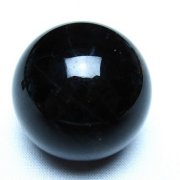 モリオン 純天然 黒水晶 丸玉 34mm [t220-10211]