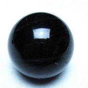 モリオン 純天然 黒水晶 丸玉 34mm [t220-10229]
