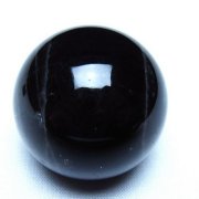 モリオン 純天然 黒水晶 丸玉 36mm [t220-10253]