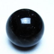 モリオン 純天然 黒水晶 丸玉 34mm [t220-10369]