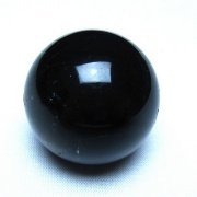 モリオン 純天然 黒水晶 丸玉 34mm [t220-10402]