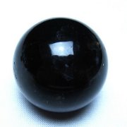 モリオン 純天然 黒水晶 丸玉 34mm [t220-10438]