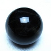 モリオン 純天然 黒水晶 丸玉 36mm [t220-10448]
