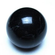モリオン 純天然 黒水晶 丸玉 42mm [t220-10452]