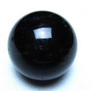 モリオン 純天然 黒水晶 丸玉 36mm [t220-10462]