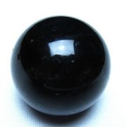 モリオン 純天然 黒水晶 丸玉 34mm [t220-10478]