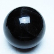 モリオン 純天然 黒水晶 丸玉 36mm [t220-9791]