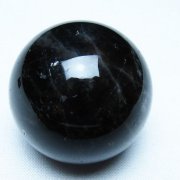 モリオン 純天然 黒水晶 丸玉 36mm [t220-9793]