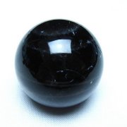 モリオン 純天然 黒水晶 丸玉 34mm [t220-9919]
