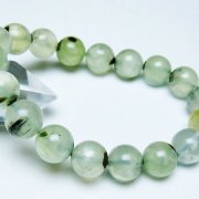 ルチル入り プレナイト ブレスレット 12mm [t228-4594]