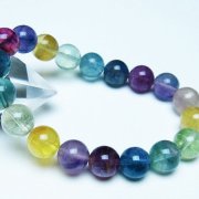 フローライトのブレスレット 数珠ブレスレット 約8ミリ 蛍石 フローライト - 念珠ドットコム