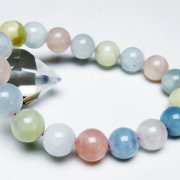 MIXベリル ブレスレット 緑柱石 12mm [t237-4667]