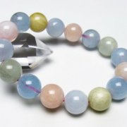 MIXベリル ブレスレット 緑柱石 13mm [t237-4883]