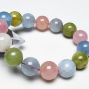 MIXベリル ブレスレット 緑柱石 14mm [t237-4894]