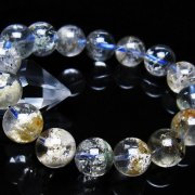 ホワイトガーデンファントムクォーツ ブレスレット 13mm [t239-3400]