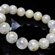 ホワイトガーデンファントムクォーツ ブレスレット 13mm [t239-3552]