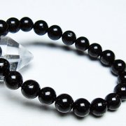 ブラックルチルクォーツ ブレスレット 9mm [T257-6764]