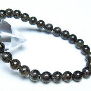 ブラックルチルクォーツ ブレスレット 7mm [t257-8227]