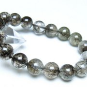 ブラックルチルクォーツ ブレスレット 12mm [t257-8249]